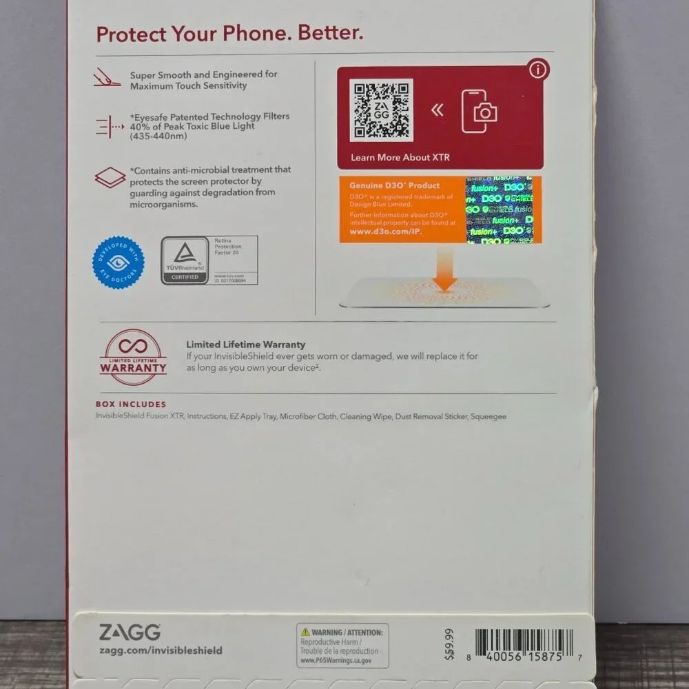 Zagg Invisible Shield FusionXTR Screen Protector Samsung S22+